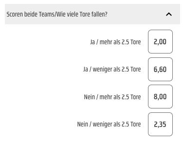Beispiel Wettschein