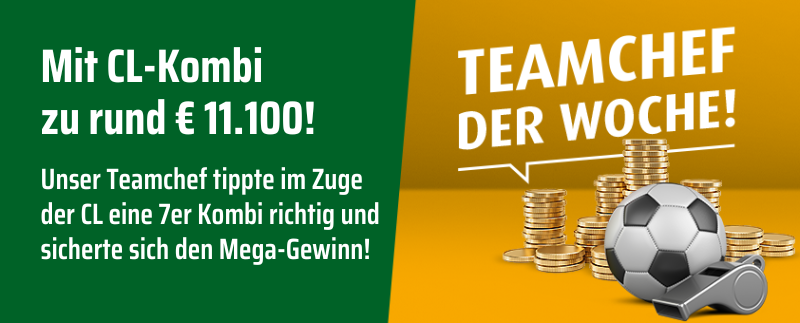 Jetzt Teamchef werden!