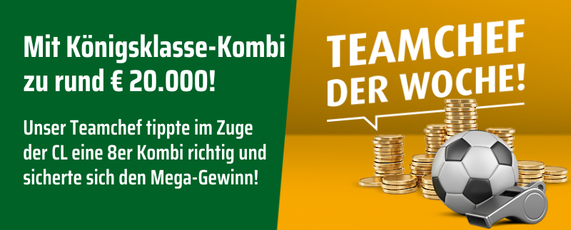 Jetzt Teamchef werden!